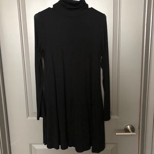 Lulu’s black turtleneck long sleeve dress